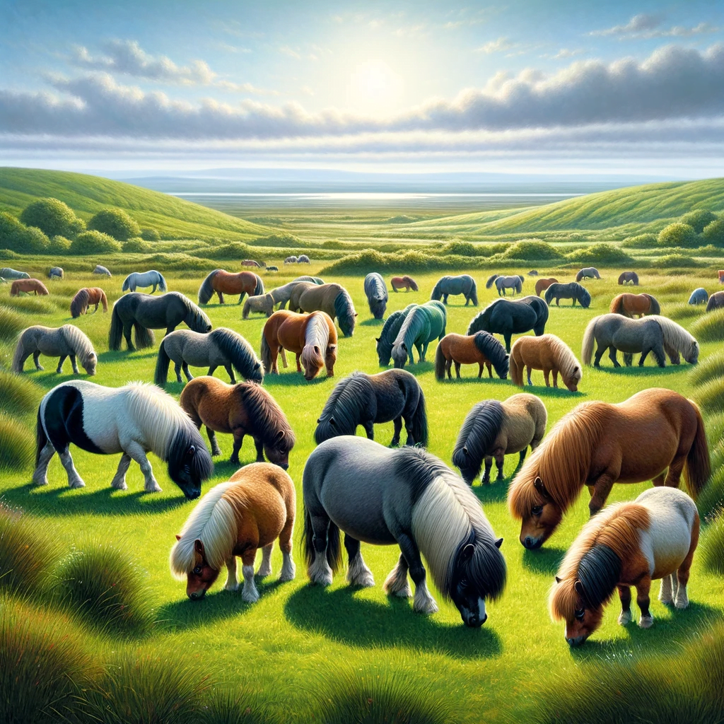 mini shetland pony