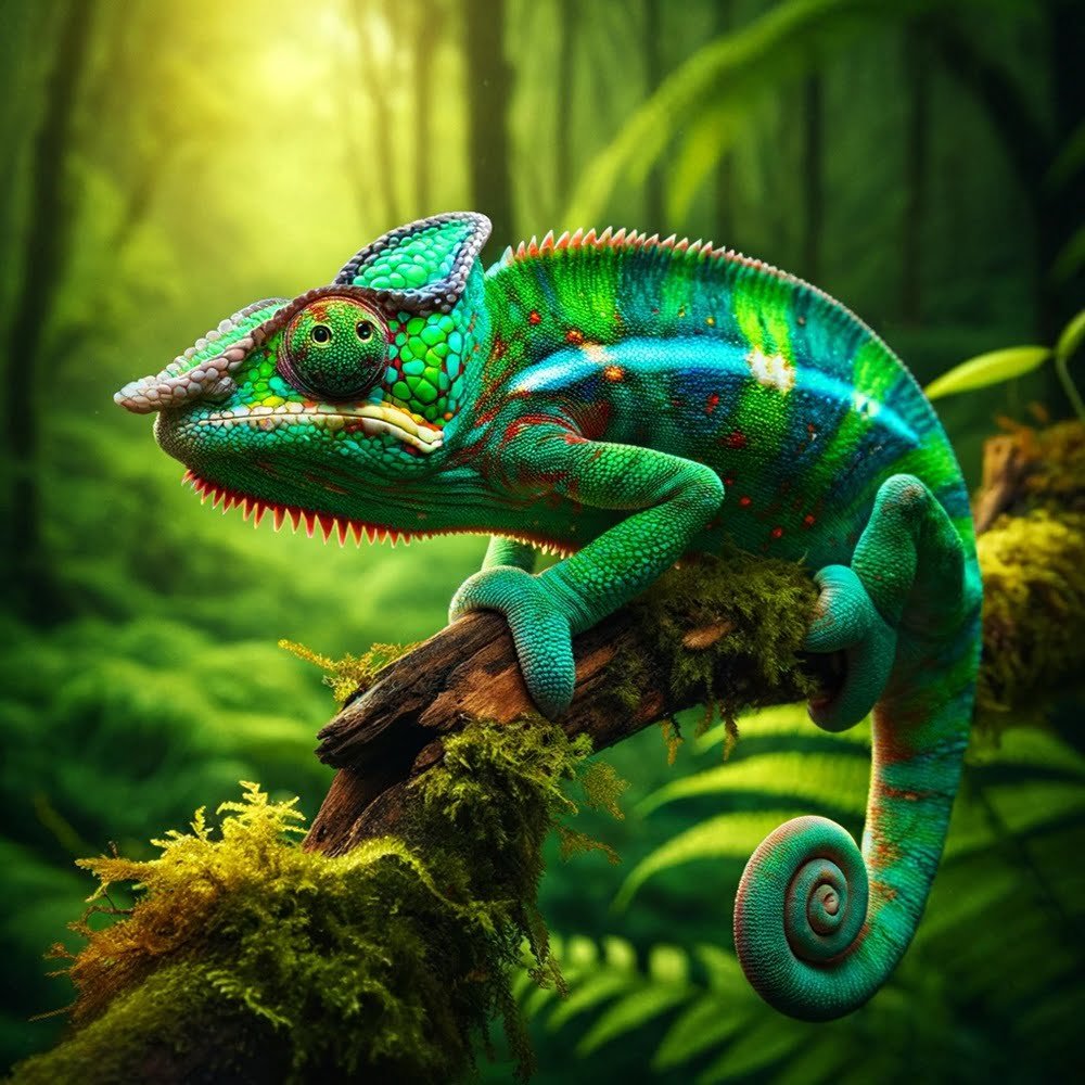 male panther chameleon