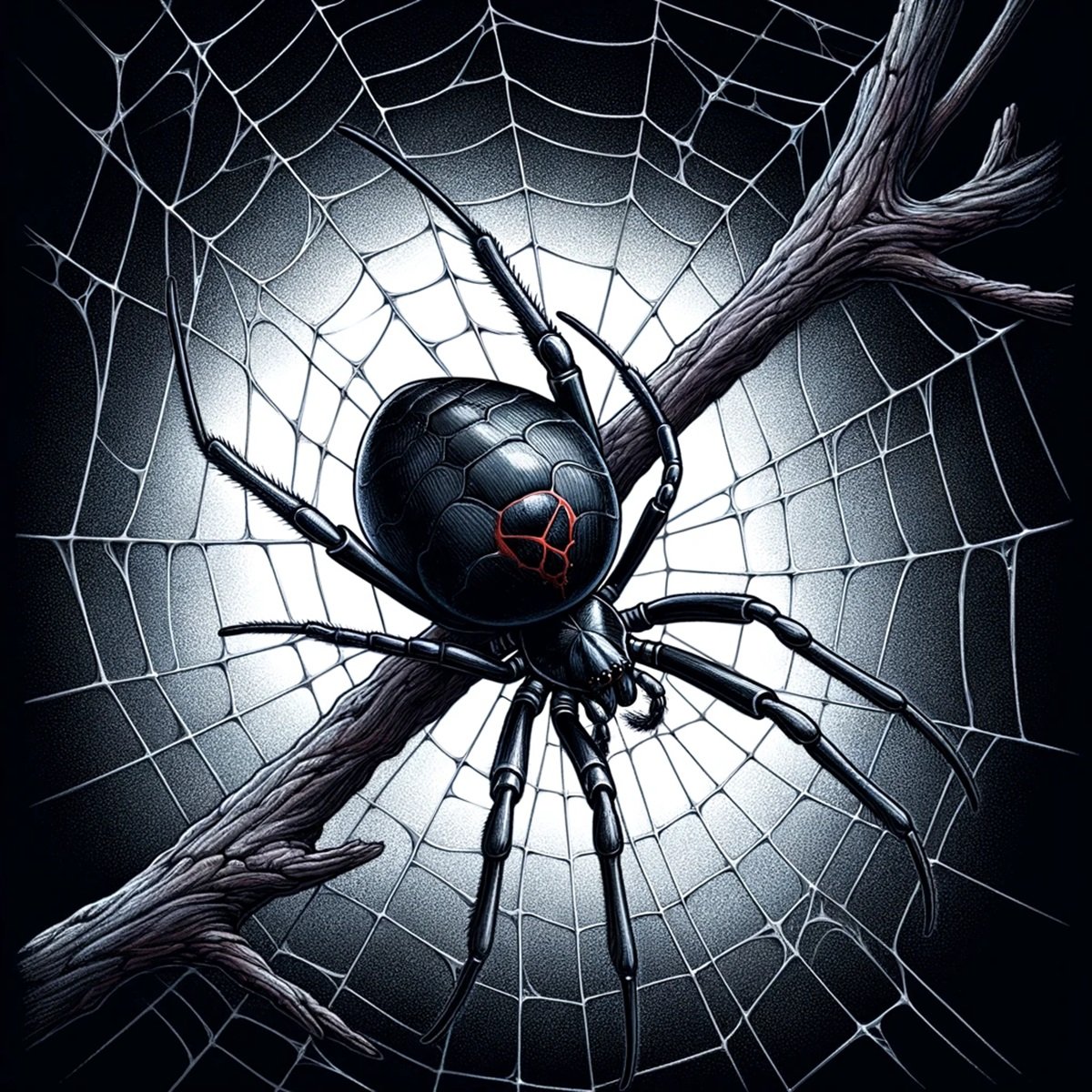 black widow spider habita