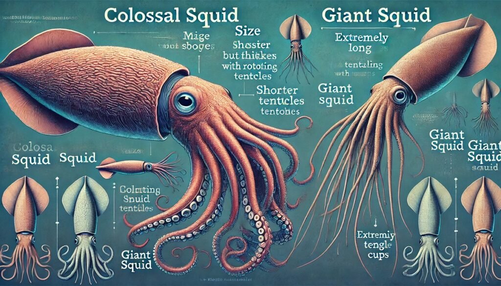 Colossal Squid Vs Giant Squid The Titans Of The Deep Colossal Squid Vs Giant Squid The Titans Of The Deep